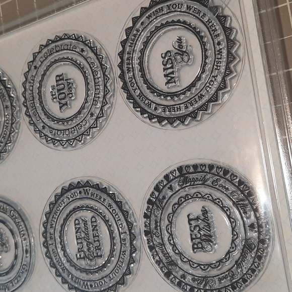 Talking Circles 2  clear cling stamp set - Picture 4 of 4